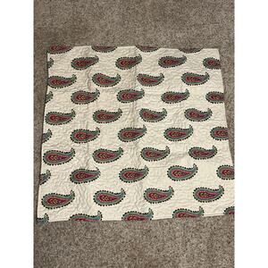 KALA Luxury Euro Sham Pillow 26x26 Paisley NEW